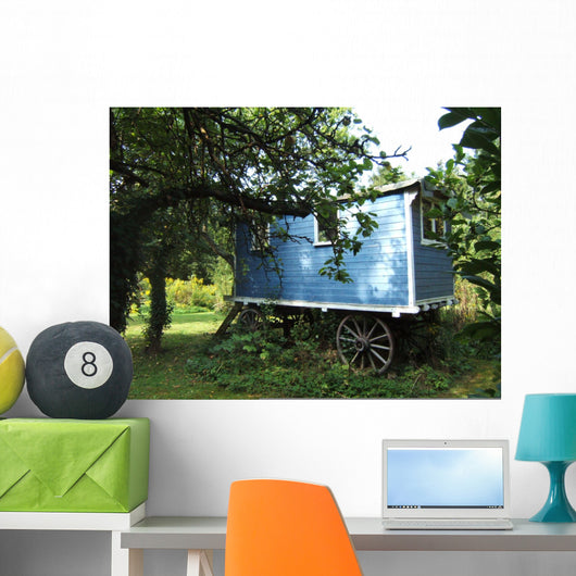 Old Gypsy Caravan Wall Mural