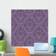 purple floral damask Wall Mural