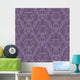 purple floral damask Wall Mural