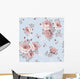 Floral Element for Blue Wall Decal