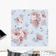 Floral Element for Blue Wall Decal