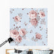 Floral Element for Blue Wall Decal
