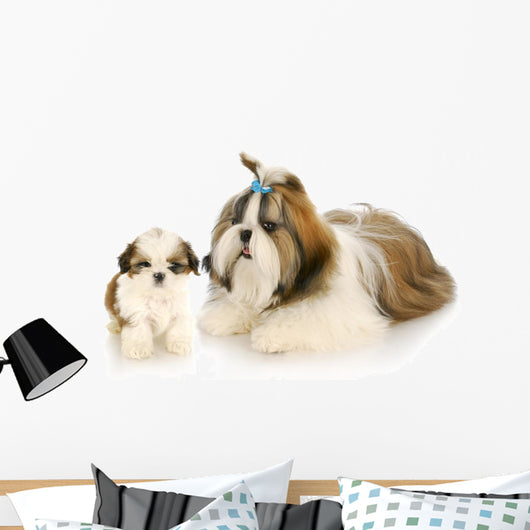 Mother and Puppy Wall Decal