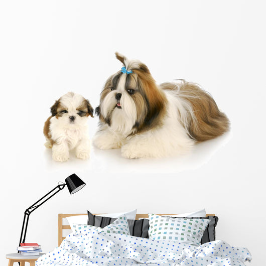 Mother and Puppy Wall Decal