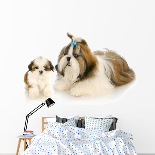 Mother and Puppy Wall Decal