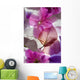 Backlit Flowers Background Wall Mural
