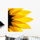 Sunflower Detail White Wall Decal