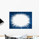 Star Burst Background Blue Frame Wall Mural