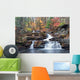 Autumn Waterfall Mountain Wall Decal