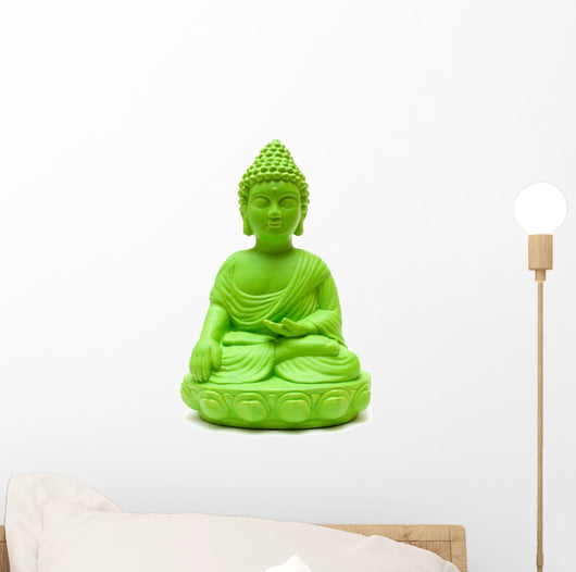 Green Buddha Wall Decal