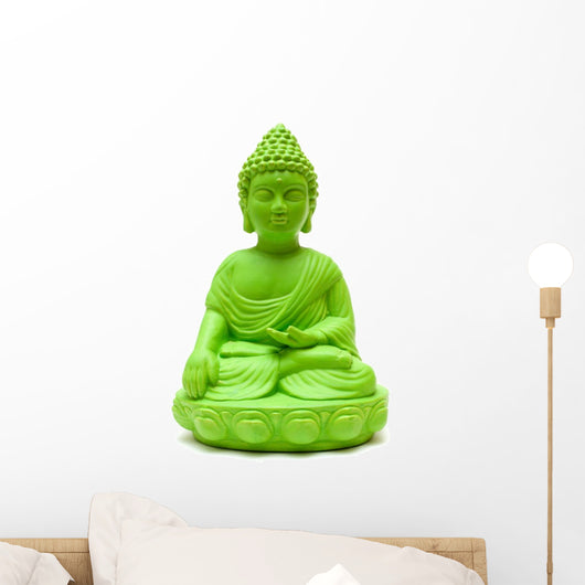 Green Buddha Wall Decal