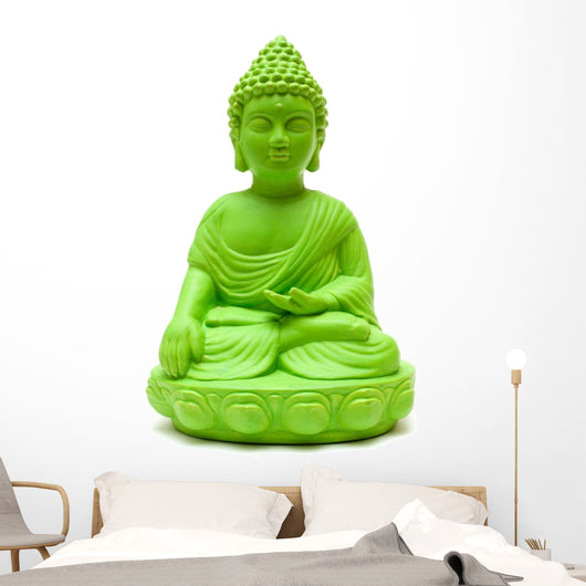 Green Buddha Wall Decal