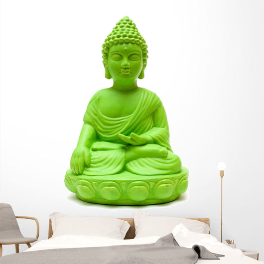 Green Buddha Wall Decal