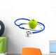 apple and stethoscope Wall Decal