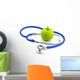 apple and stethoscope Wall Decal