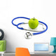 apple and stethoscope Wall Decal