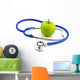 apple and stethoscope Wall Decal