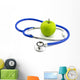 apple and stethoscope Wall Decal