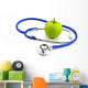 apple and stethoscope Wall Decal