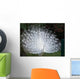 Paon Blanc Profil Wall Mural