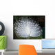 Paon Blanc Profil Wall Mural