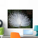 Paon Blanc Profil Wall Mural