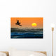 Kite Boarder in Action Wall Mural
