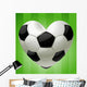 Vector Ball for football in the shape of heart Wall Mural