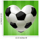 Vector Ball for football in the shape of heart Wall Mural