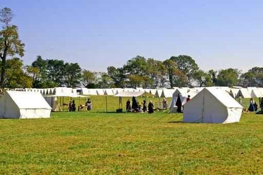 Tent Encampment Wall Decal