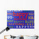 happy birthday gift bag Wall Mural