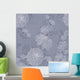 Seamless Ornament Tender Chrysanthemums Wall Decal