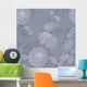 Seamless Ornament Tender Chrysanthemums Wall Decal