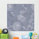 Seamless Ornament Tender Chrysanthemums Wall Decal