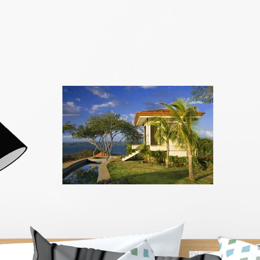Idyllic Tropical Retreat Wall Decal