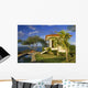 Idyllic Tropical Retreat Wall Decal