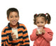 Brother and Sister Drinking Milk Wall Decal
