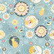 Seamless Floral Pattern with Wall Decal Design 2