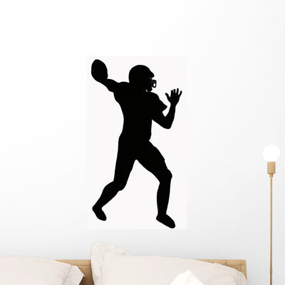 Sport Silhouette American Football shown on a wall