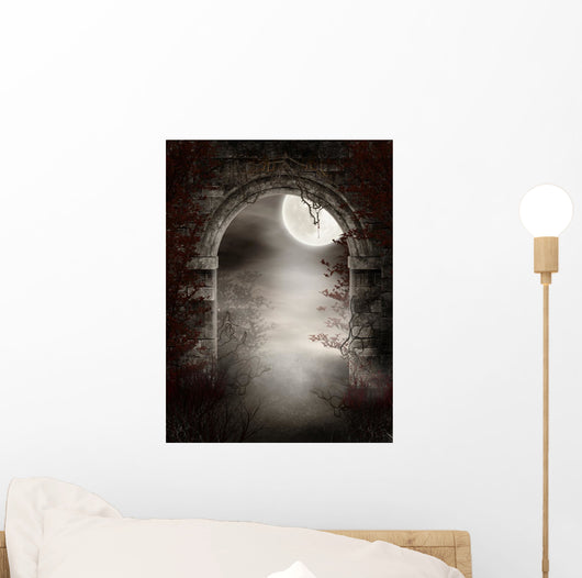 The Gothic Ruins Of The Thorns And Fog Wall Mural