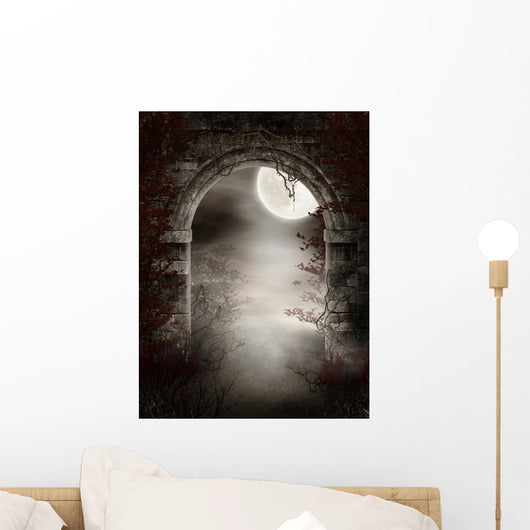 The Gothic Ruins Of The Thorns And Fog Wall Mural