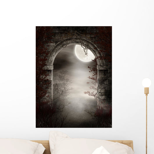 The Gothic Ruins Of The Thorns And Fog Wall Mural