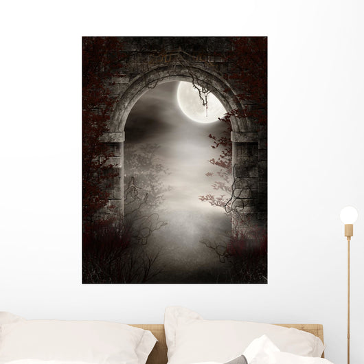 The Gothic Ruins Of The Thorns And Fog Wall Mural