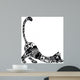 Cat with Ornament Body Wall Decal