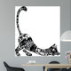 Cat with Ornament Body Wall Decal