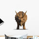 Facing Triceratops Dinosaur Wall Decal