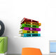 Colored School Books Wall Decal
