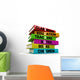 Colored School Books Wall Decal