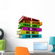 Colored School Books Wall Decal