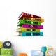 Colored School Books Wall Decal